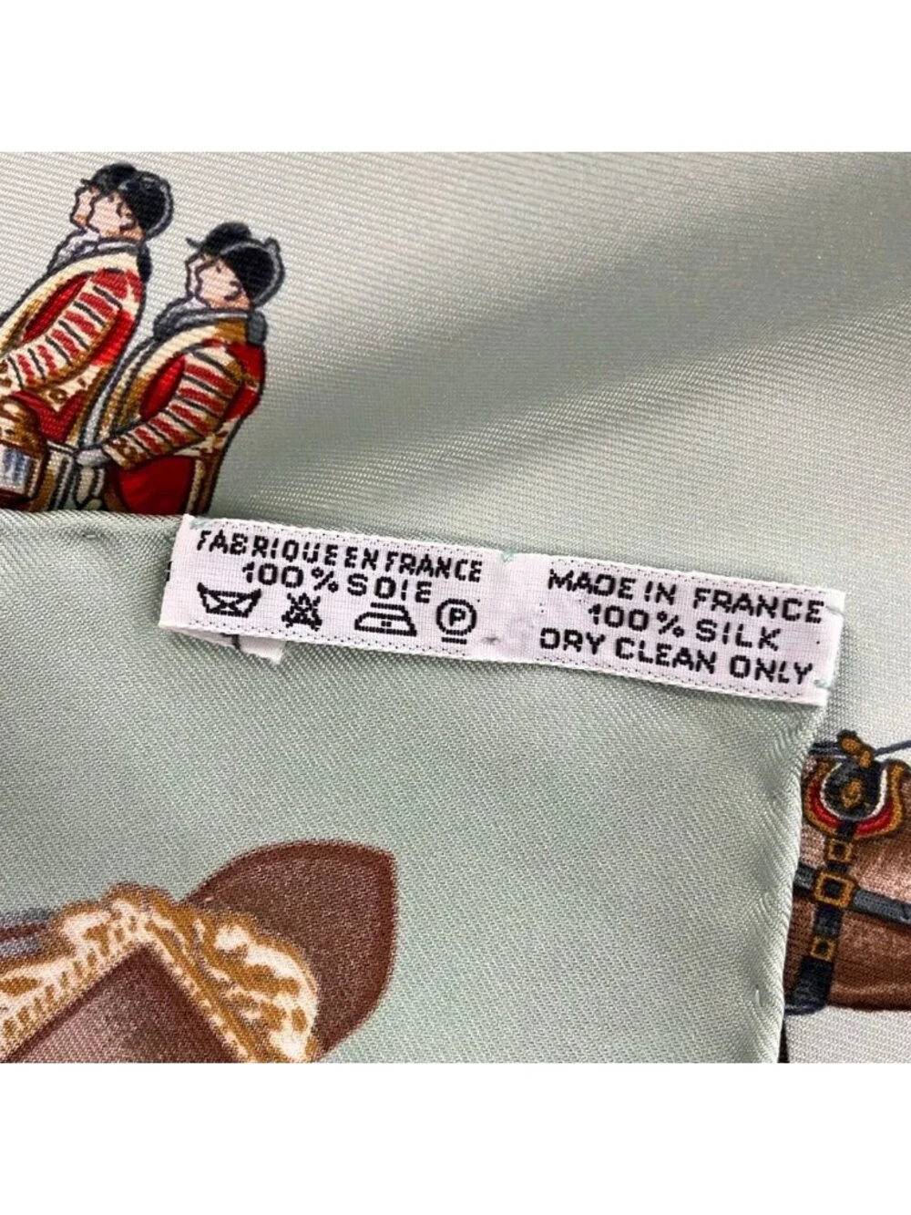 Hermes Scarf Carre 90 Light Green Gold Brown Red Multi the Royal Mews Silk